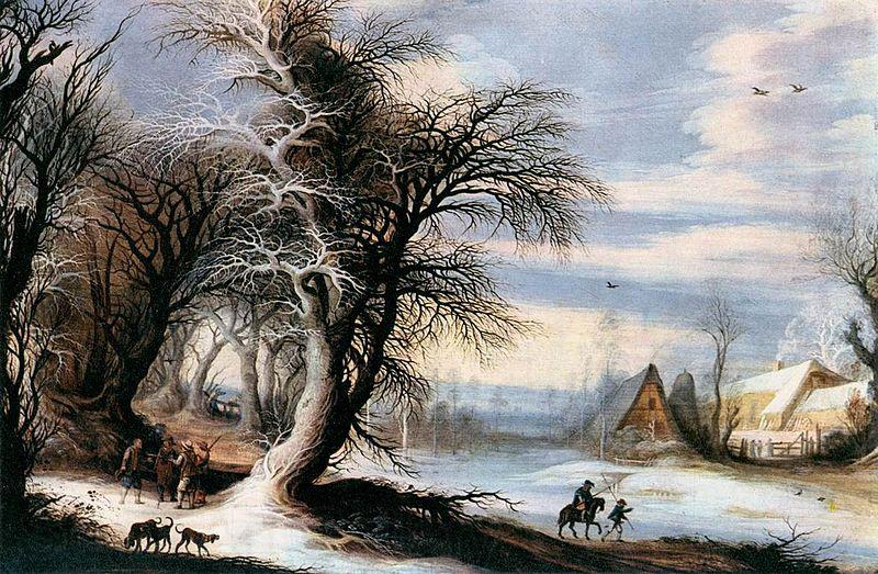 Gijsbrecht Leytens Winter Landscape Norge oil painting art